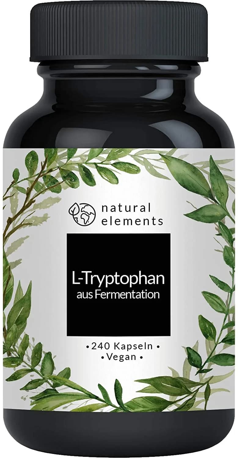 Vegan L-Tryptophan Mood & Sleep Support, 500 mg, 240 Capsules by natural elements