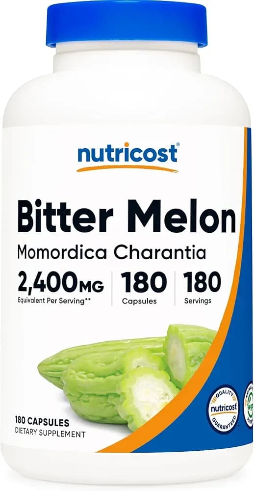 Bitter Melon Equivalent, 2400 mg, 180 Capsules by NutriCost