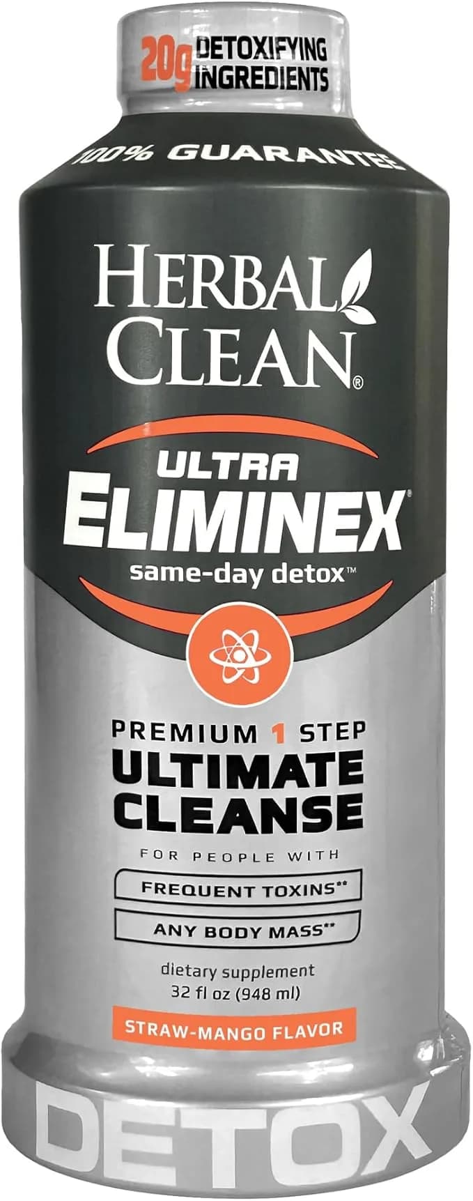 Herbal Clean Ultra Eliminex | Premium Herbal Wellness Drink (Straw-Mango, 948 ML)