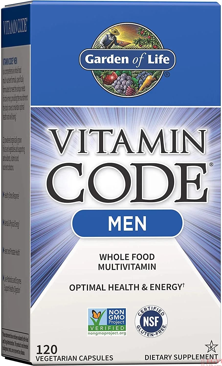 Garden of Life Vitamin CODE Men's Multivitamin Raw Whole Food, 120 Capsules by Garden of Life