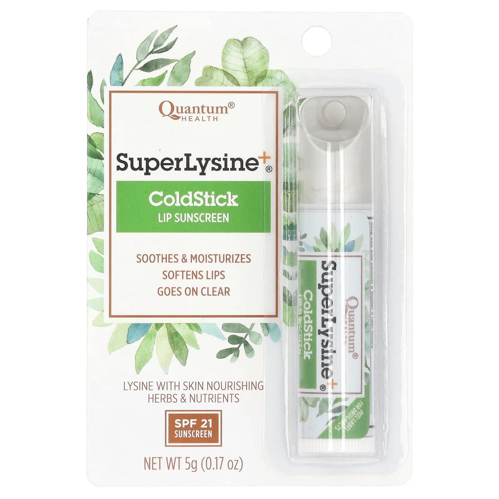 Super Lysine+ Cold Stick | Lip Sunscreen SPF 21 | Soothes & Moisturizes