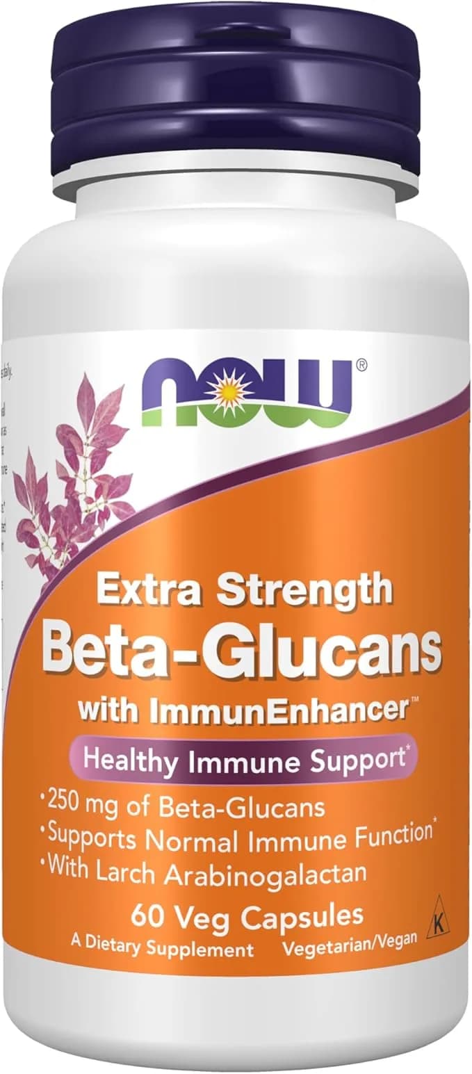 Beta-Glucans Essential Immune Supplement for Ultimate Defense, 60 Veg Capsules by NOW