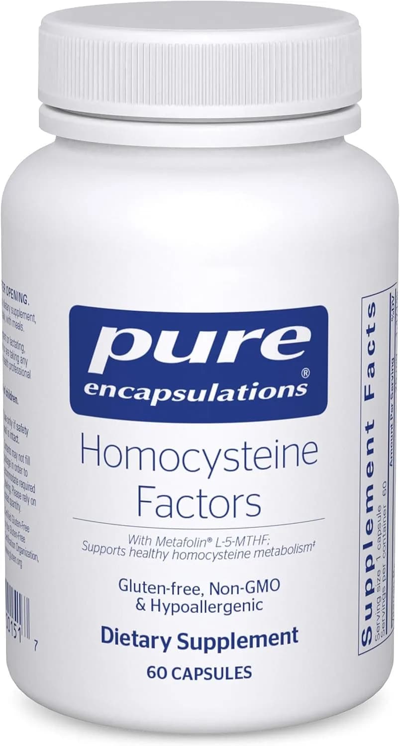 Homocysteine Factors Methylated B-Complex, 60 Capsules by PURE ENCAPSULATIONS
