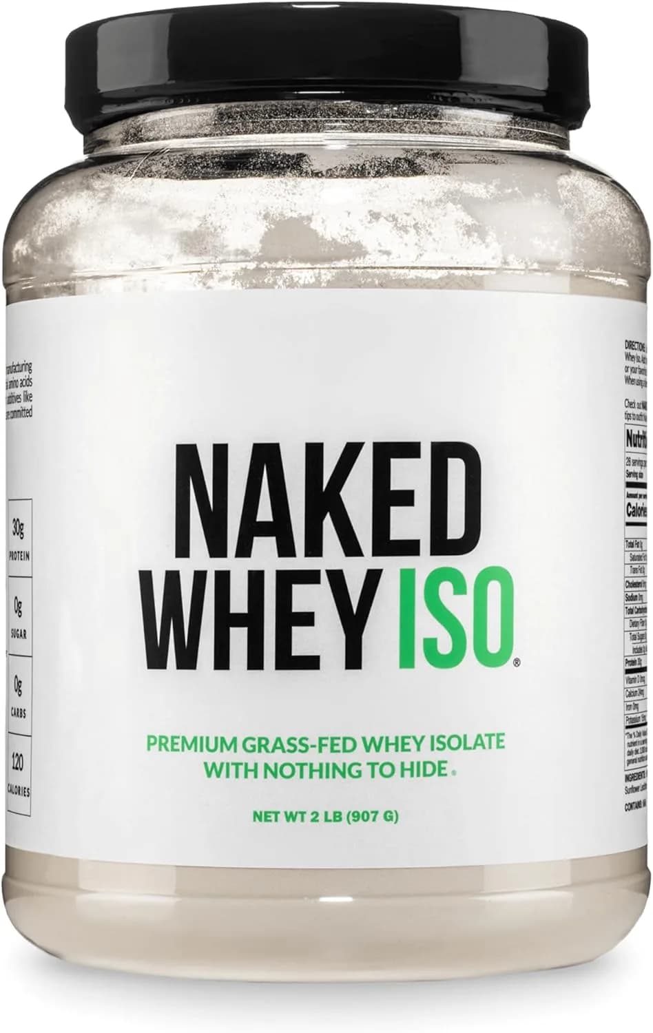 NAKED Whey Isolate Protein 30g Grass-Fed Protein, 28 Servings