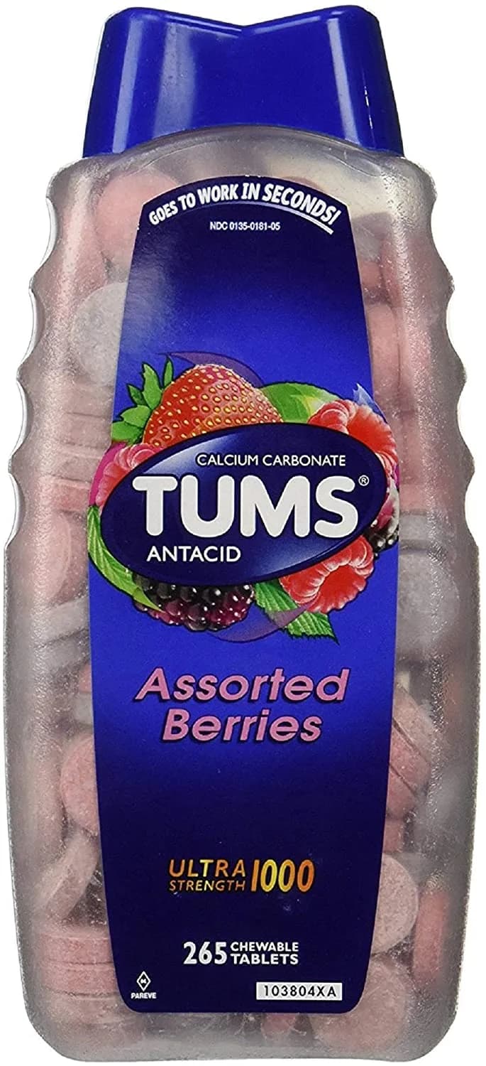 Ultra Strength 1000 Antacid Chewable Tablets Heartburn, 265 Chewable Tablets by TUMS