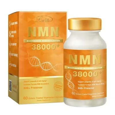 NMN 38000+ Premium NMN Supplement for Anti-Aging, 60 Capsules by Lovita