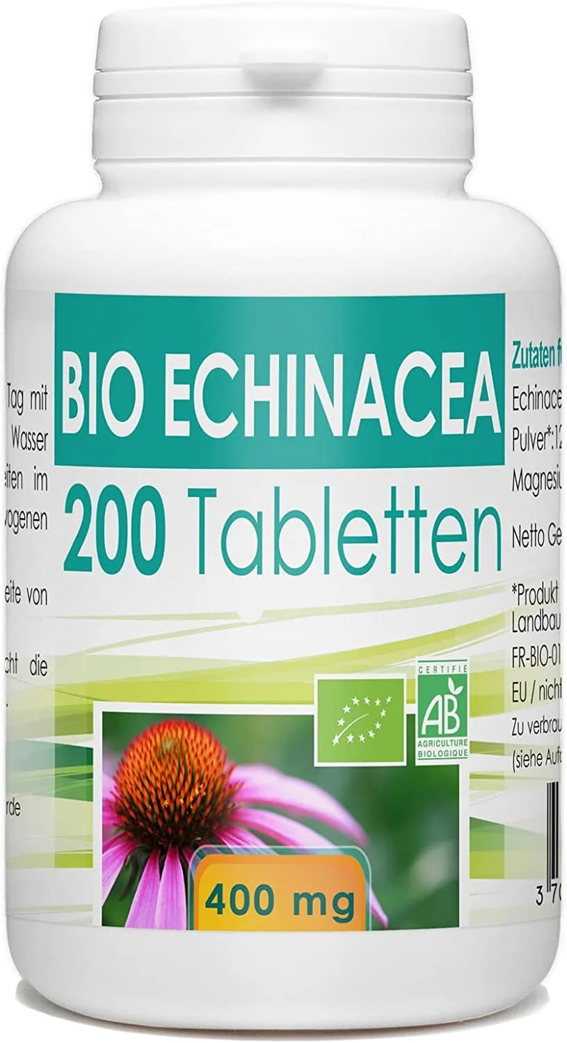 Organic Echinacea Rudbeckia 400g, 200 Tablets by Bio Atlantic