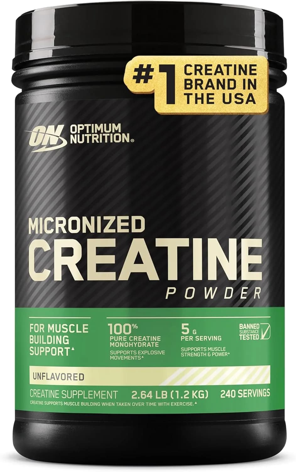 Micronized Creatine Powder, 240 Servings by Optimum Nutrition
