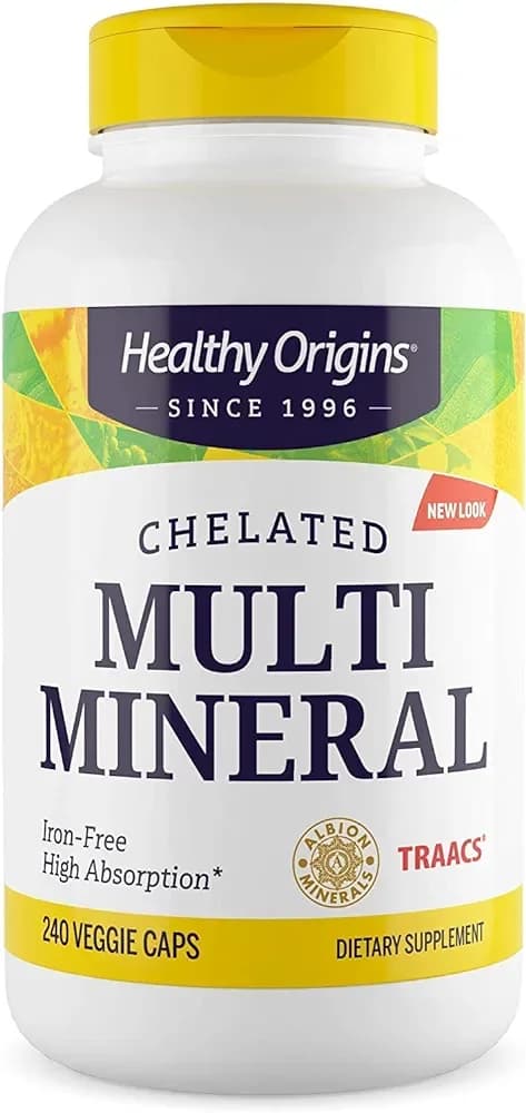 Healthy Origins Chelated Multi Mineral – 240 Veggie Capsules