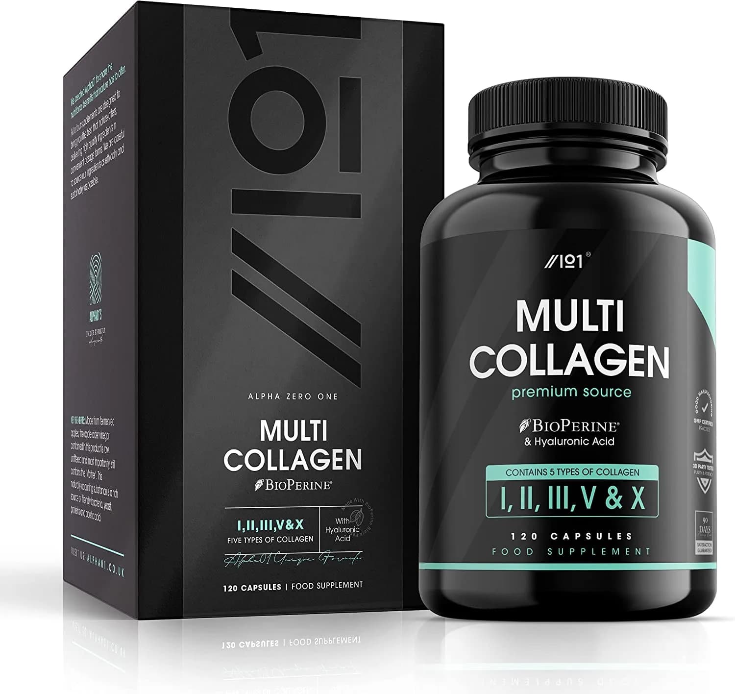Multi Collagen 5 types, 120 Capsules by ALPHA01