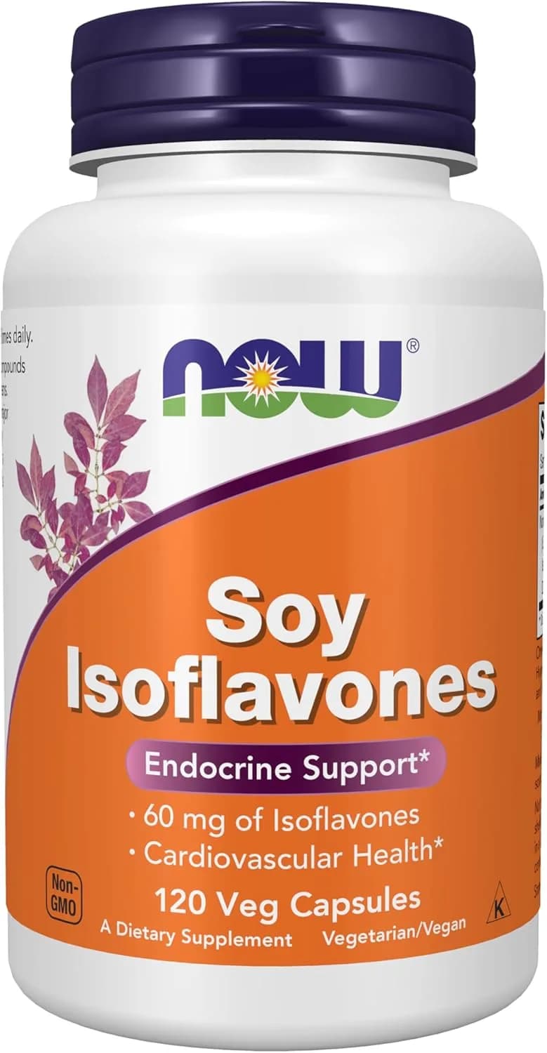 NOW Foods Supplements, Soy Isoflavones, 60 mg | 120 Capsules