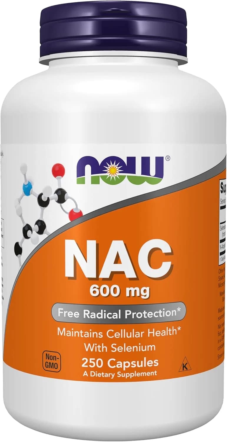 NAC (N-Acetyl Cysteine), 600 mg, 250 Capsules by NOW