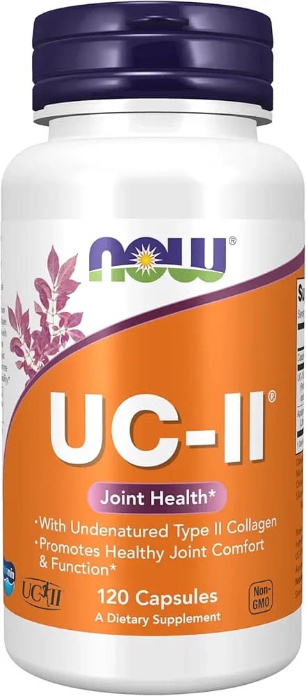 NOW Foods UC-II Type II Collagen 40mg | Advanced Joint Support & Mobility | 120 Veg Capsules