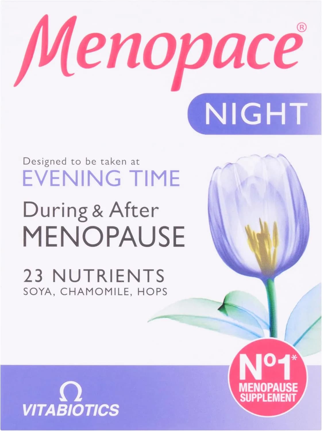 Menopace Night Tablets, 30 Capsules by Vitabiotics