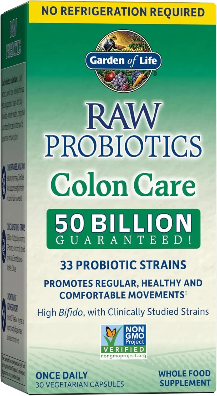 Garden of Life Probiotics Colon Care, 50 billion, 30 Capsules by Garden of Life