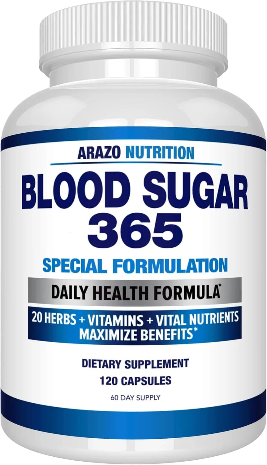 Arazo Nutrition Blood Sugar 365, 120 Capsules