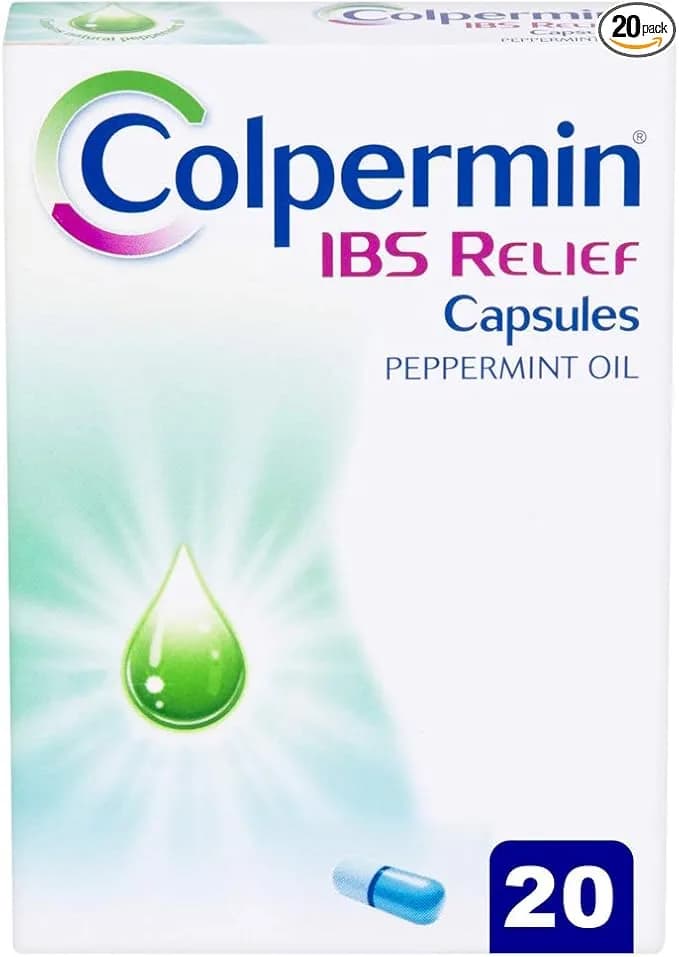 Colpermin Peppermint Oil IBS Relief Capsules Advanced Antispasmodic, 187 mg, 20 Capsules