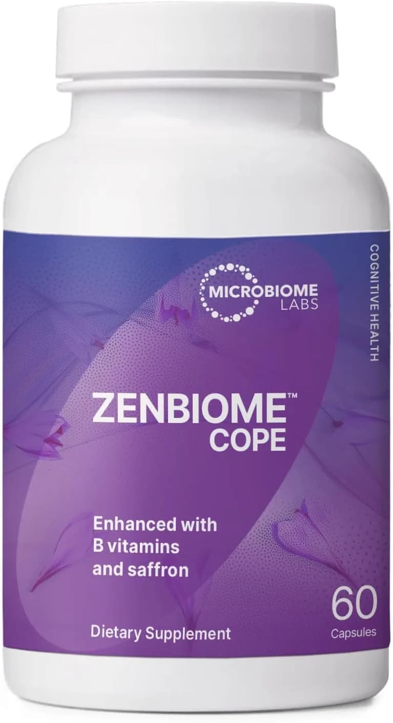 Microbiome Labs Zenbiome COPE  | Mood & Gut-Brain Axis Support | 60 Capsules
