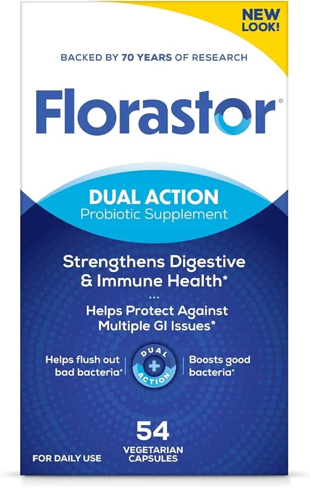 Florastor Probiotic Antibiotic-Resistant S. Boulardii, 54 Capsules