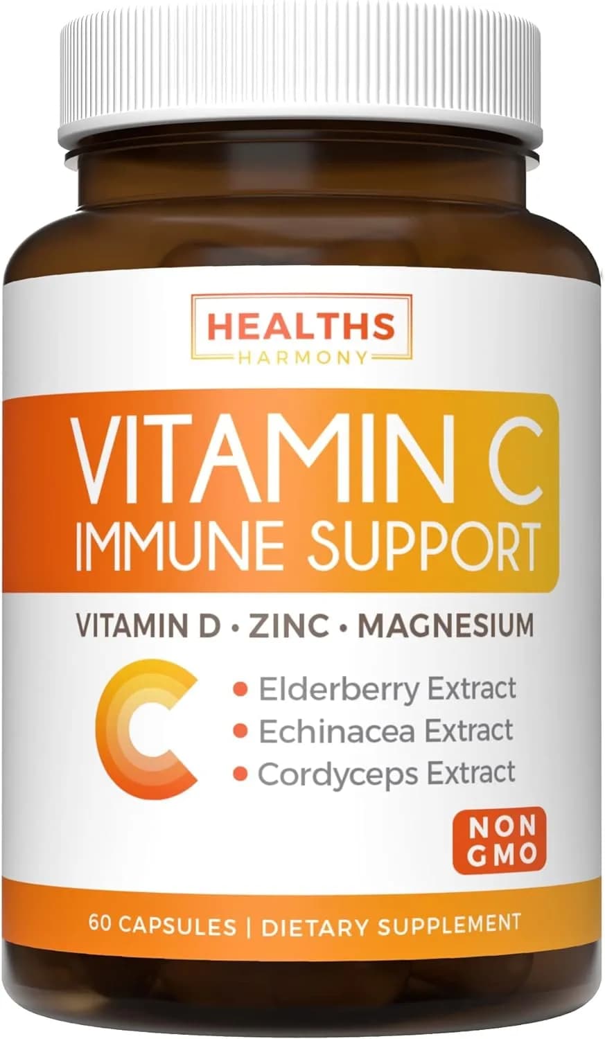 Healths Harmony, Vitamin C, 60 Capsules