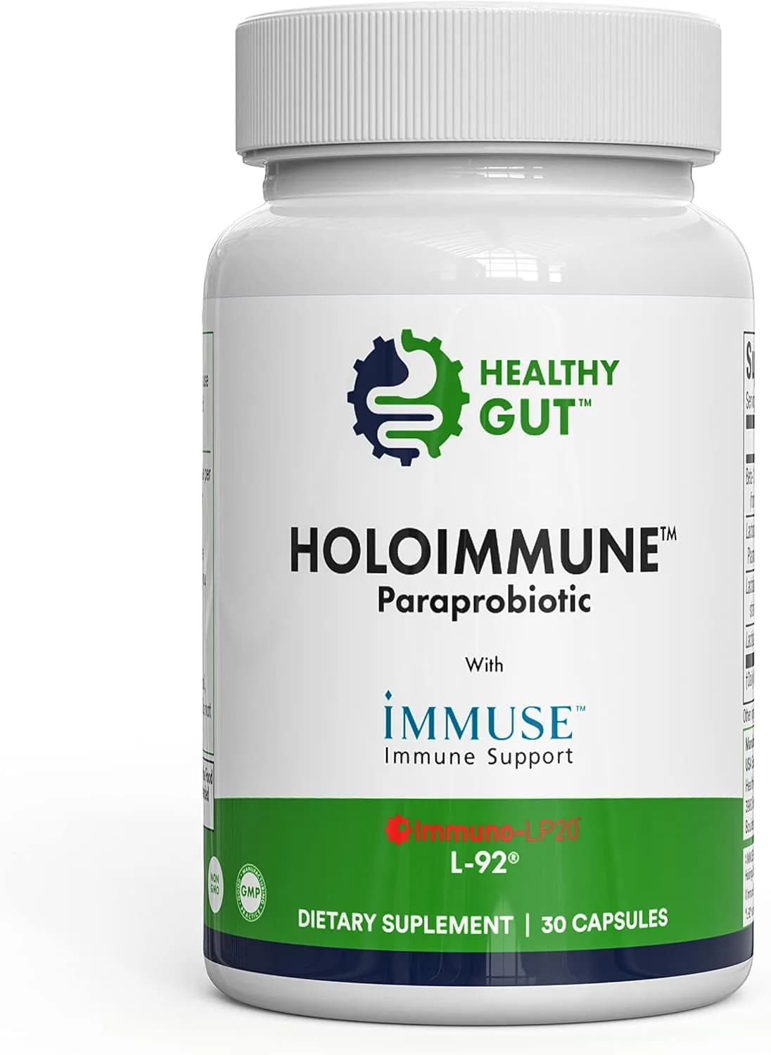 HoloImmune SIBO-Safe Paraprobiotic & Immuse, 30 Servings by Healthy Gut