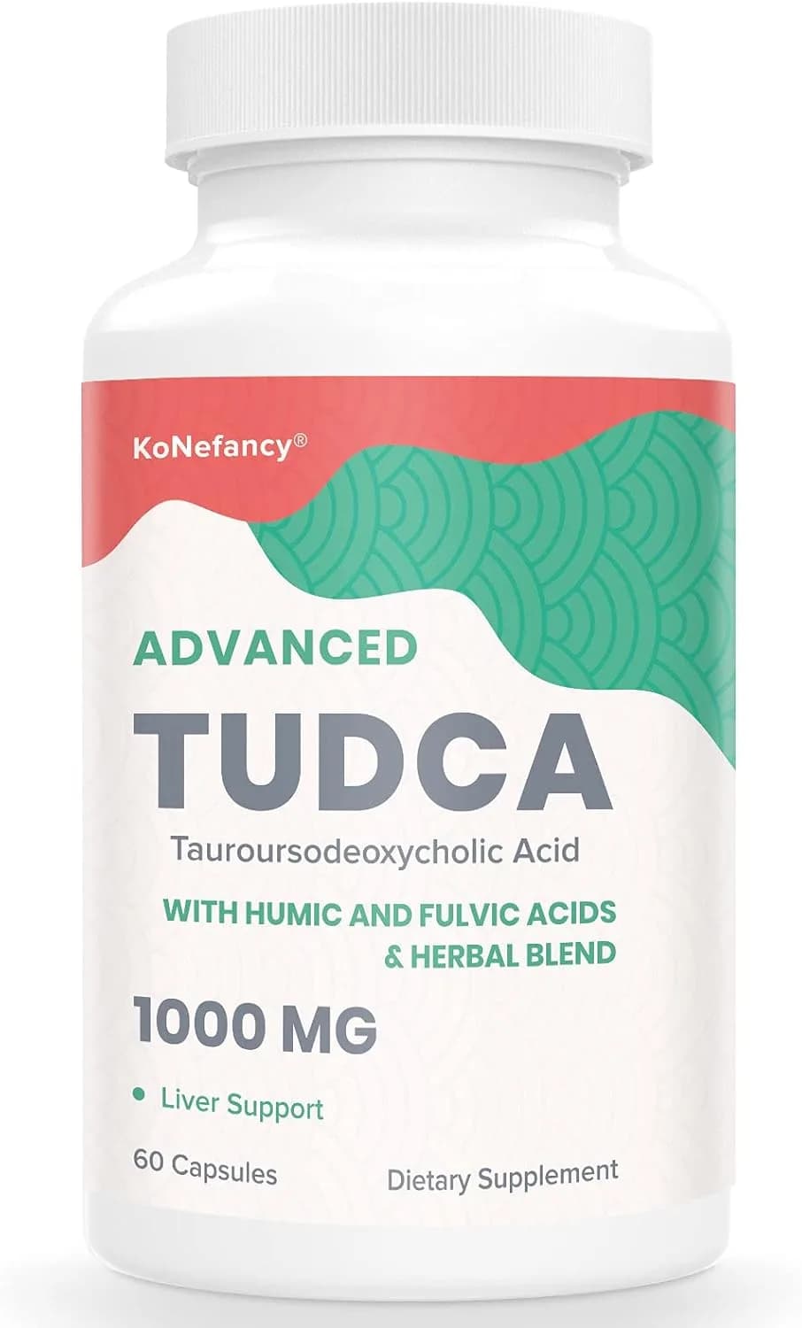 KoNefancy TUDCA Liver Detox Stack, 1000 mg, 60 Capsules