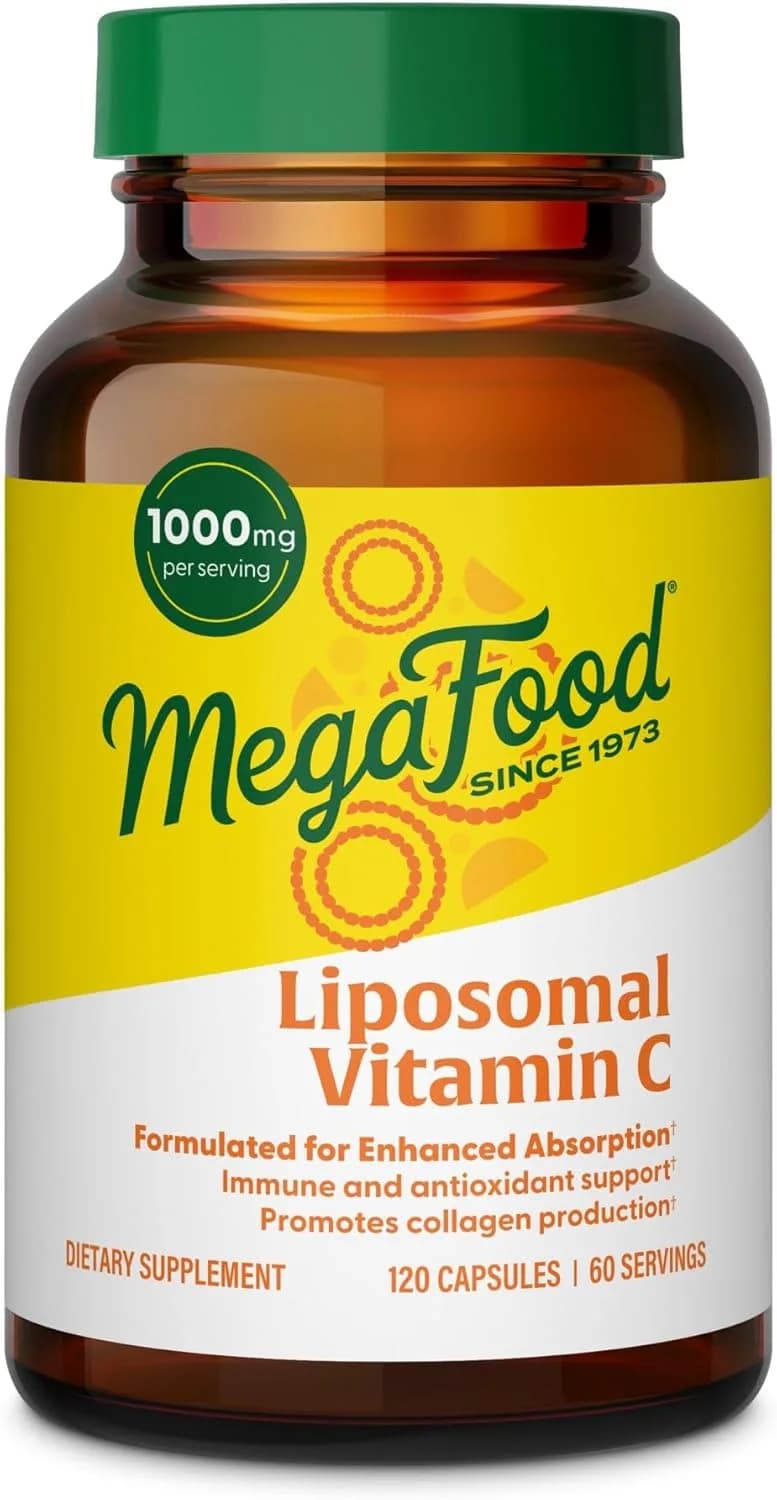 MegaFood MegaFood Liposomal Vitamin C 1000mg | Maximum Absorption |120 Capsules