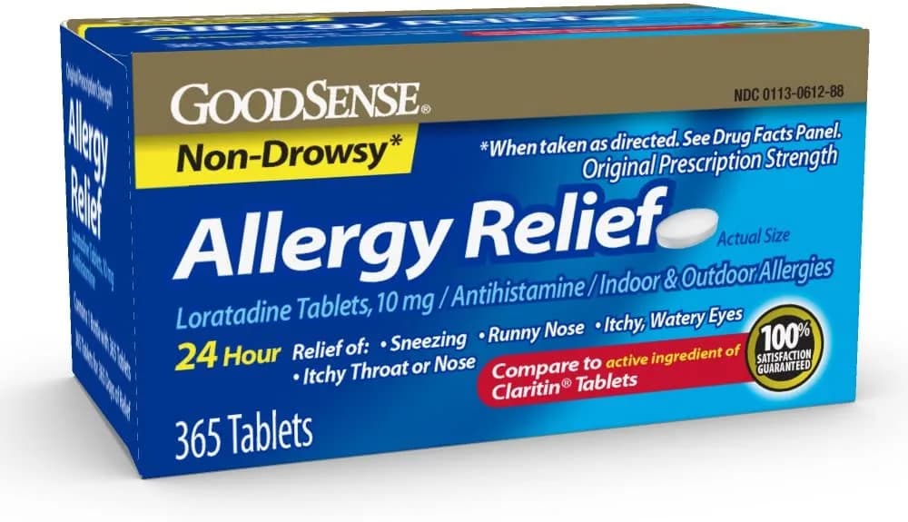 GoodSense Allergy Relief Loratadine Tablets, 10 mg, 365 Count