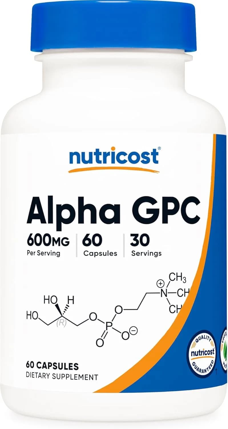 Nutricost Alpha GPC 600mg, 60 Vegetarian Capsules