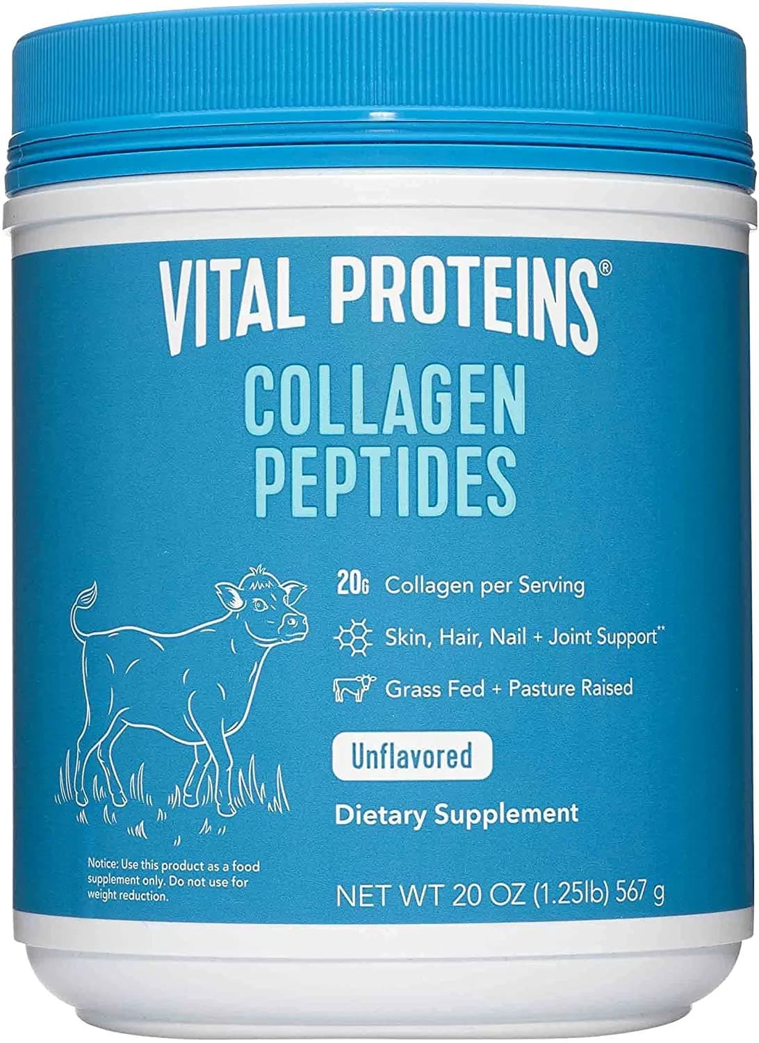 Unflavored Collagen Peptides, 20 oz by Vital Proteins