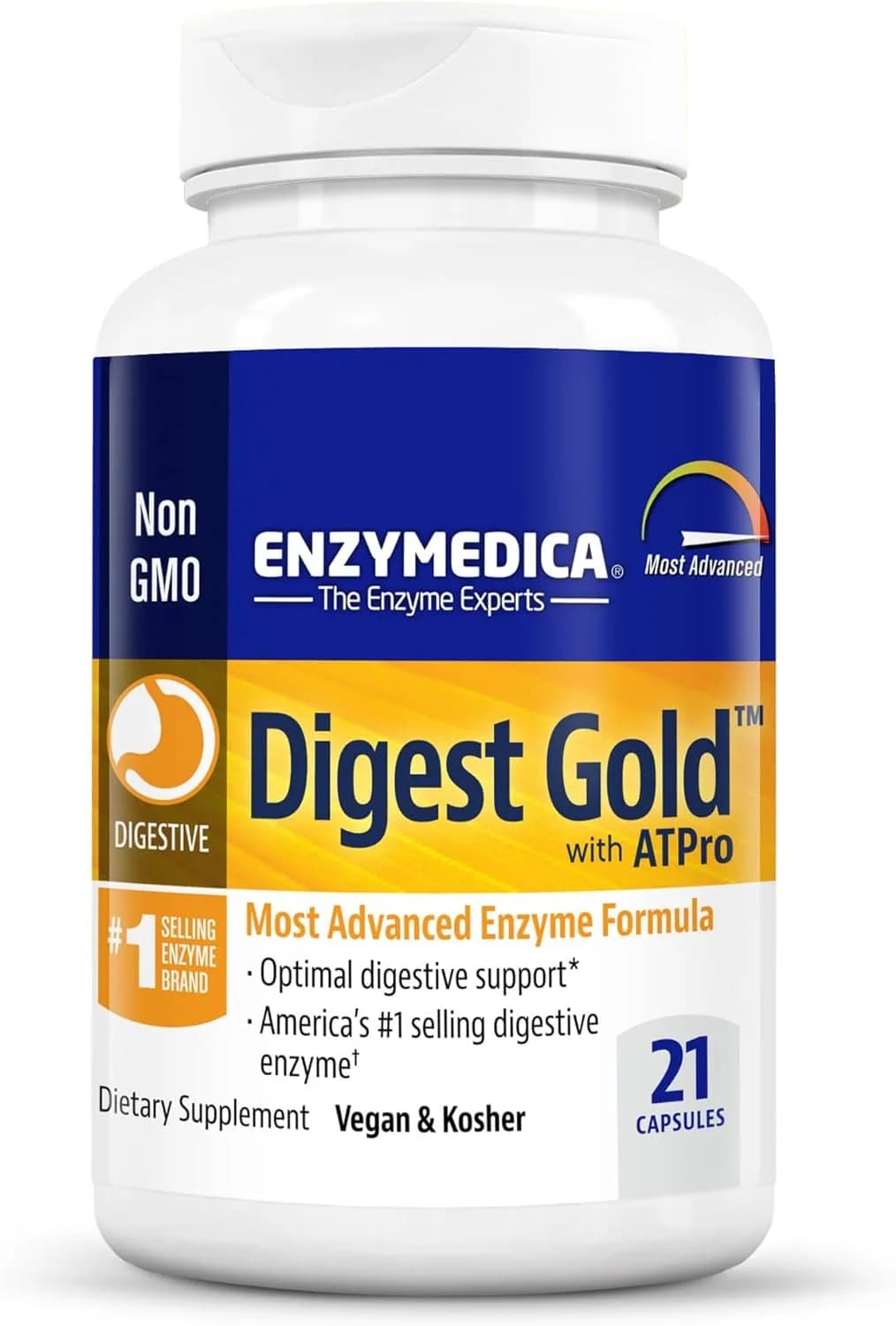 Enzymedica Digest Gold + ATPro, 21 Capsules