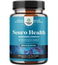 Mind Enhancement Supplement Natural Nootropic for Focus, 60 Capsules by Natures Craft