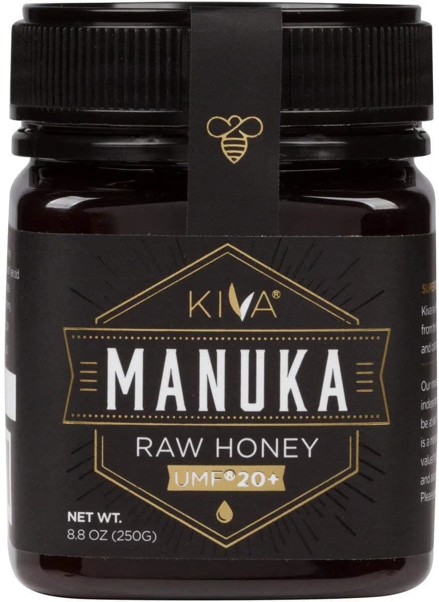 Kiva Raw Manuka Honey, Certified UMF 20+ (MGO 825+) - 250 Grams
