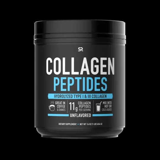 Sports Research Collagen Powder Supplement - Hydrolyzed Protein Peptides that are Vital for Healthy Joints, Bones, Skin, & Nails - Great Keto Friendly Nutrition for Men & Women - Mix in Drinks (454g) مكمل مسحوق الكولاجين من سبورتس ريسيرش - حيوي للمفاصل الصحية والعظام والبشرة والأظافر - ببتيدات بروتين متحلل - تغذية رائعة صديقة للبيئة للرجال والنساء - مزيج في المشروبات