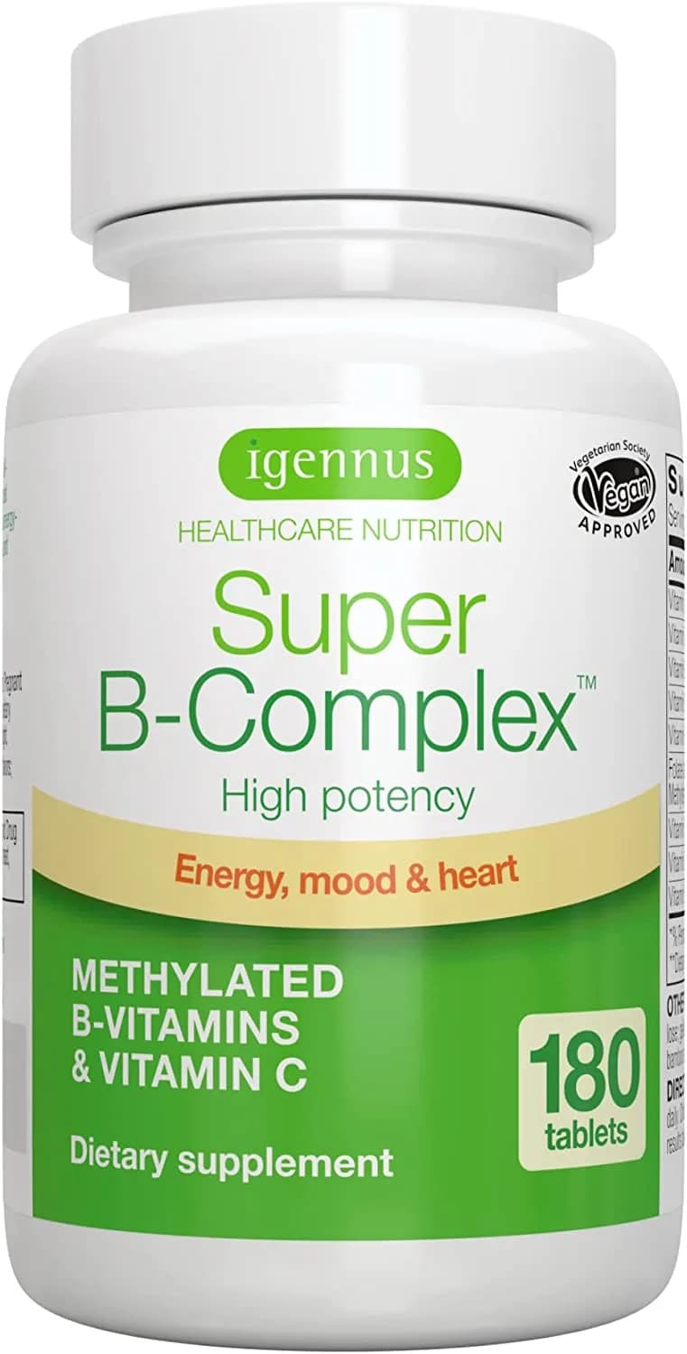 Igennus Super B-Complex Methyl cobalamin 180 Small Tablets by Igennus
