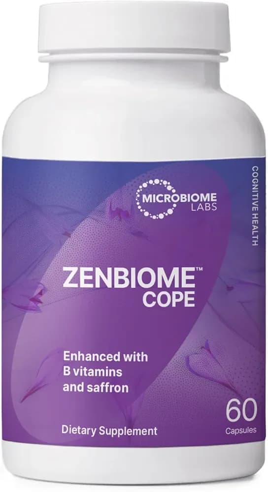 Zenbiome COPE The "Psychobiotic" for Stress Relief, 60 Capsules by Microbiome Labs