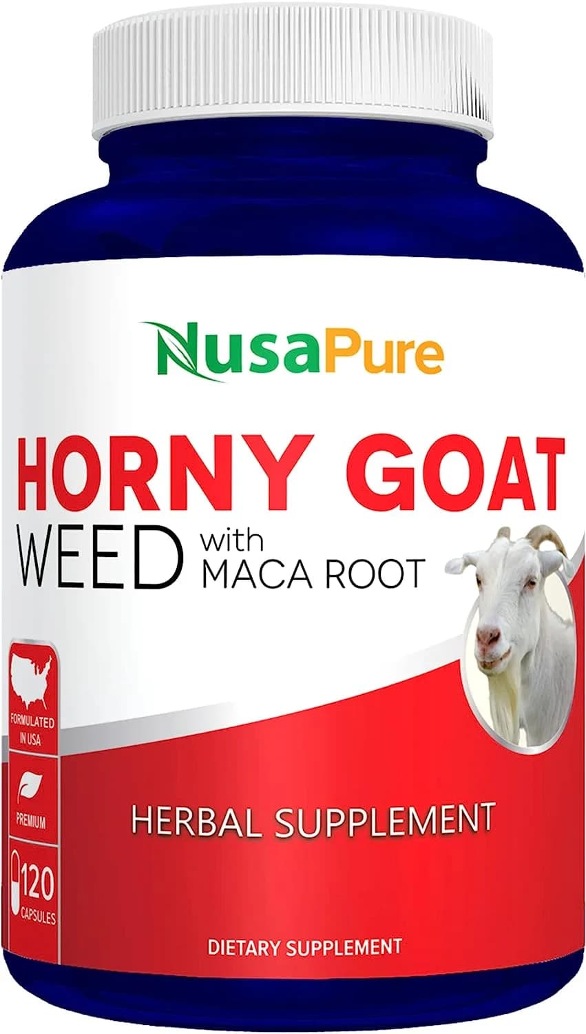 Horny Goat Weed Extract, 1000 mg, 120 Capsules by Nusapure