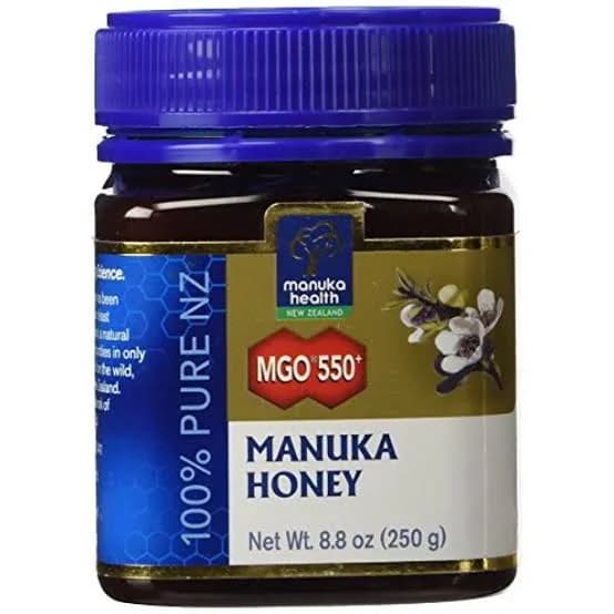 Manuka Health - MGO 550+ Manuka Honey, 100% Pure New Zealand Honey-250 grams  عسل نحل مانوكا550 + م ج أو _ النقى 100% ، من نيوزيلاندا،250جرام