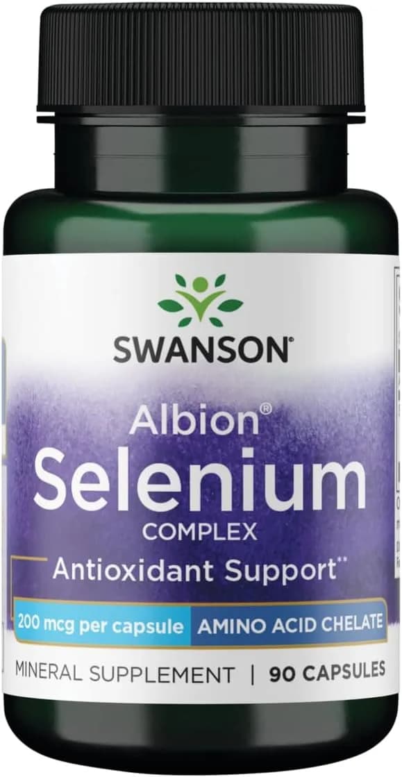 Albion Selenium Thyroid & Immune Support, 200 mcg, 90 Capsules by Swanson