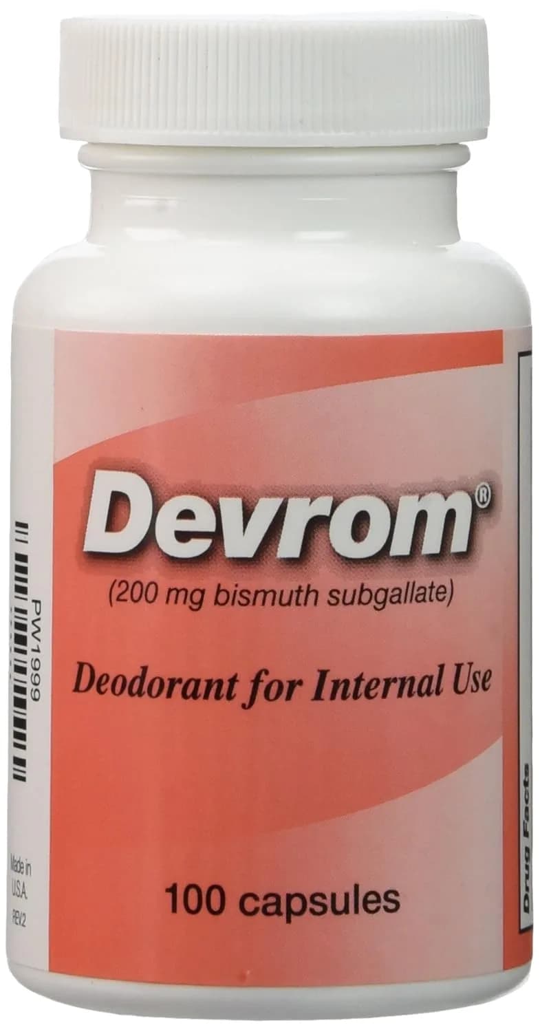 Devrom Capsules (Internal Deodorant), 200 mg, 100 Capsules
