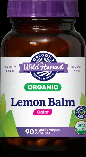 Oregon's Wild Harvest Organic Lemon Balm, 90 Capsules