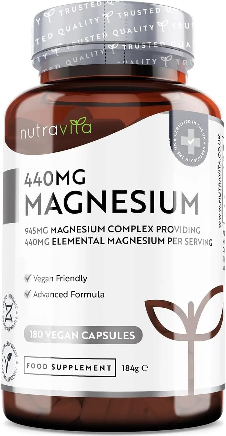Magnesium Citrate, 180 Capsules by Nutravita