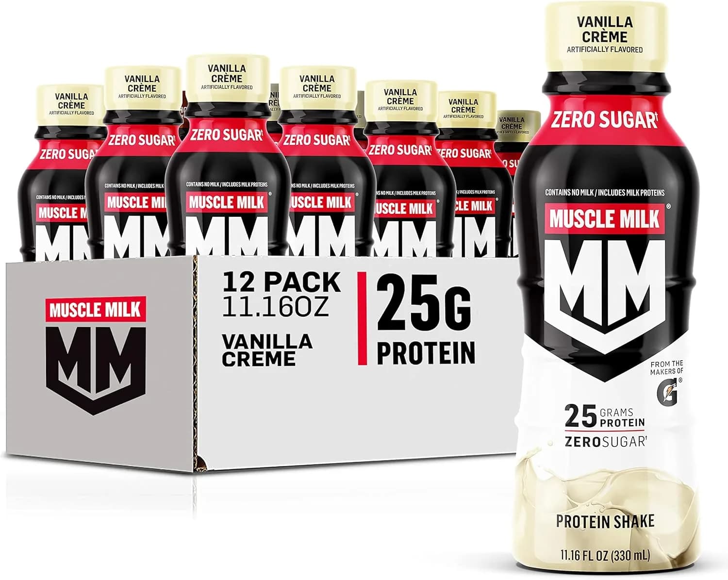 Muscle Milk Genuine Protein Shake Vanilla Flavor, 12 Pack