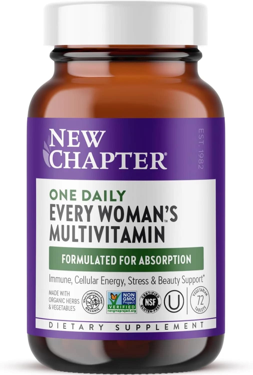 New Chapter Women's One Daily Multivitamin, 72 Tablets