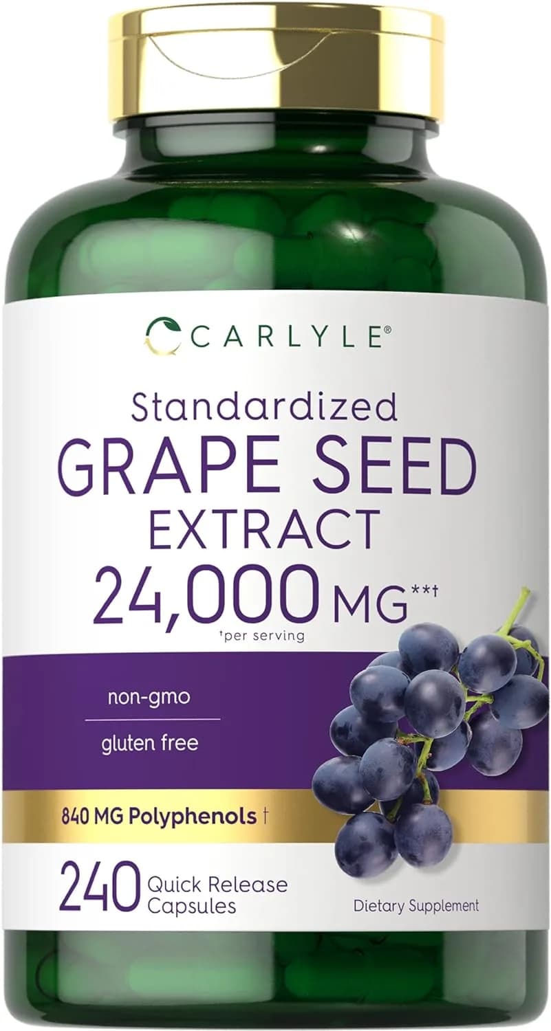 Carlyle Grape Seed Extract 24,000 mg, 240 Capsules