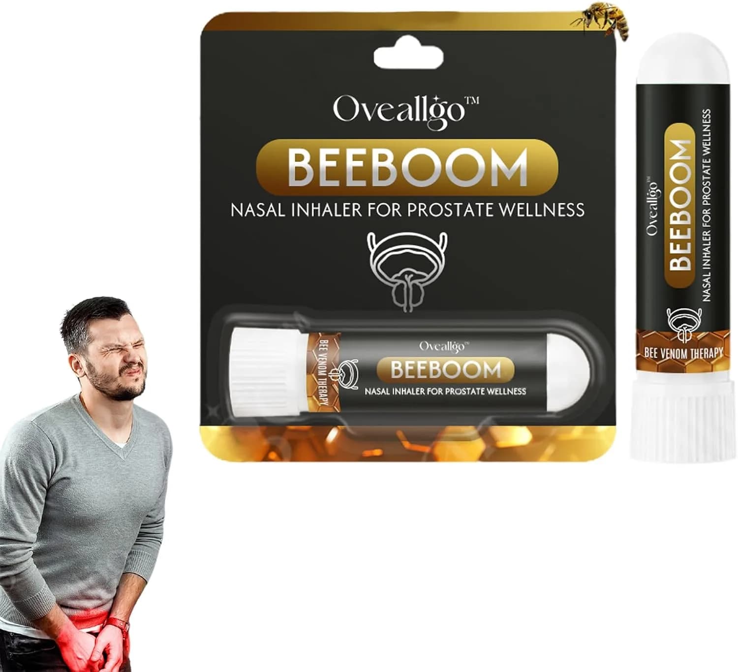 Oveallgo™ BeeBoom Nasal Inhaler | Prostate Health | Natural Bee Venom