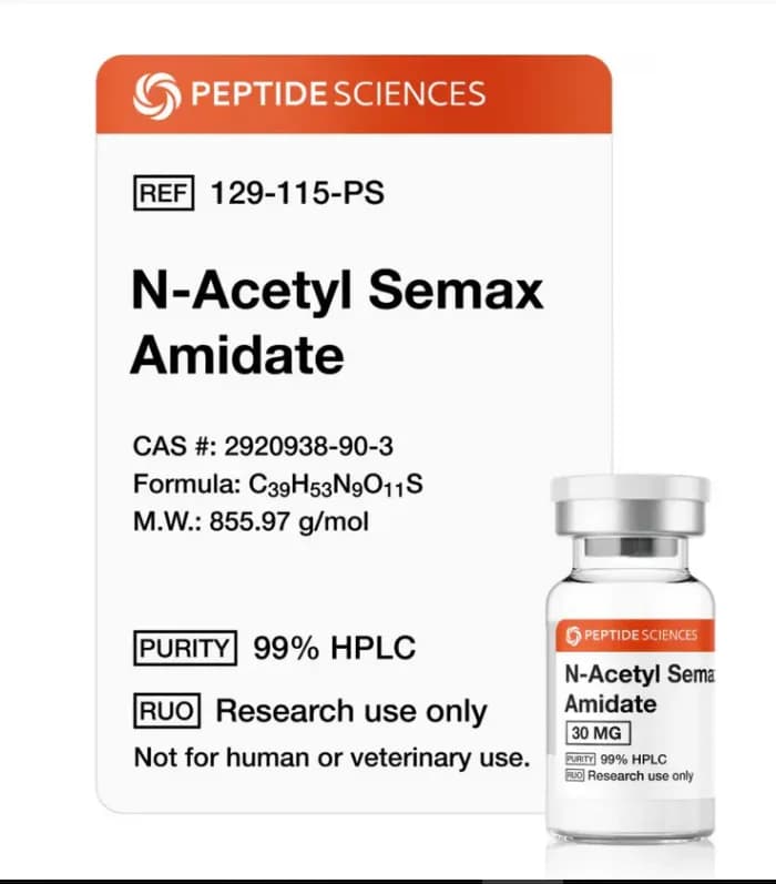n acetyl semax amidate, 30 mg by Peptide Sciences