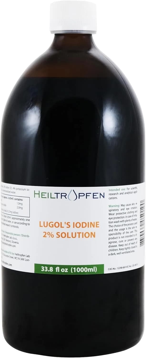 2% Lugol's Iodine Solution Pharmaceutical Grade by Heiltropfen