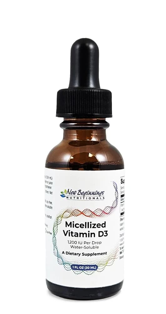 New Beginnings Nutritionals Micellized Vitamin D3 Max Absorption Liquid, 30 mL