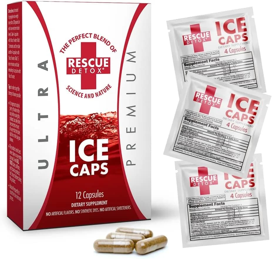 Rescue Detox - ICE CAPS - 12ct | 12 Concentrated Cleansing Capsules